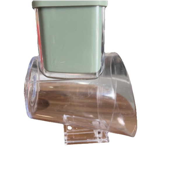 Zulay Kitchen Rotary Cheese Grater Green Replacement Hopper Bin Part Only Sage - Picture 3 of 10